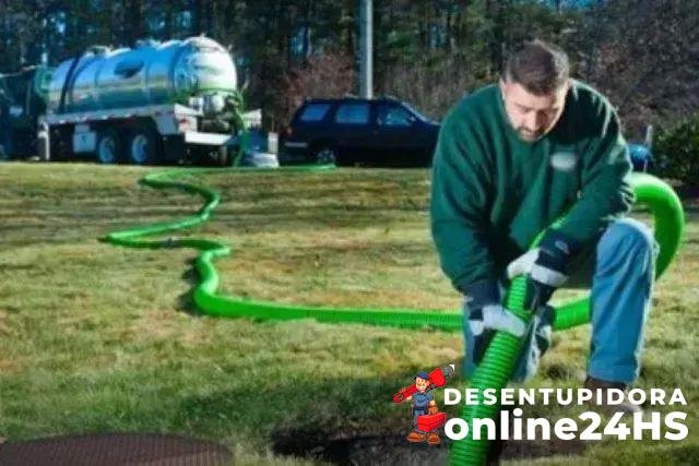 Desobstrução de tubulações em construções